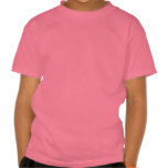 Dibujo animado lindo que salta la camiseta de los 