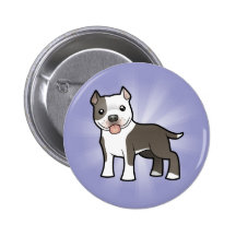 Dibujo animado Pitbull/Staffordshire Terrier ameri Pins