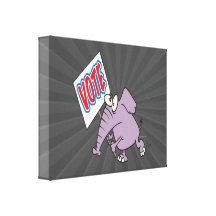 dibujo animado republicano del elefante del voto impresiones en lienzo estiradas