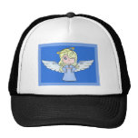 Dibujo animado rubio Art. del ángel Gorra
