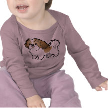 Dibujo animado Shih Tzu (perrito cortado) Camiseta