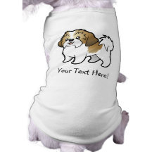 Dibujo animado Shih Tzu (perrito cortado) Camisetas De Perro
