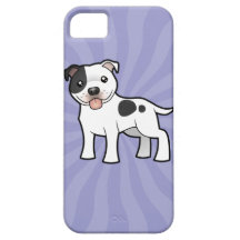 Dibujo animado Staffordshire bull terrier iPhone 5 Coberturas