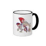 dibujo animado tonto del elefante del vampiro tazas de café