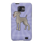 Dibujo animado Weimaraner Samsung Galaxy S2 Funda