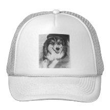 Dibujo australiano del pastor gorros bordados