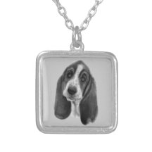 Dibujo de Basset Hound Joyeria