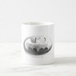 Dibujo de las insignias de Batman Taza De Café