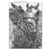 Dibujo del caballo de proyecto de Clydesdale por e Tarjetón