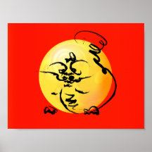 Dibujo del dragón posters
