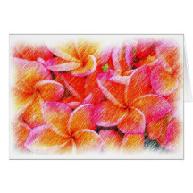 Dibujo del Frangipani Felicitación