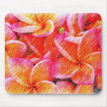 Dibujo del Frangipani Tapete De Ratón