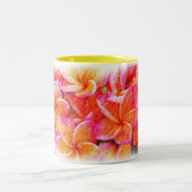 Dibujo del Frangipani Taza De Café