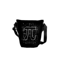 Dibujo del número del pi bolsa de mensajería