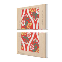 Dibujo japonés del vintage del diseño del kimono impresión en lienzo estirada