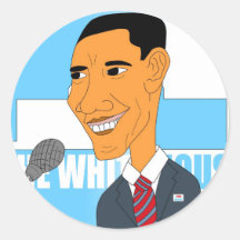 Dibujo Obama 2012 Etiqueta