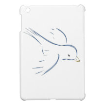 Dibujo original del pájaro azul que vuela