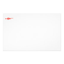 Dibujo rojo del garabato del dragón papelería de diseño