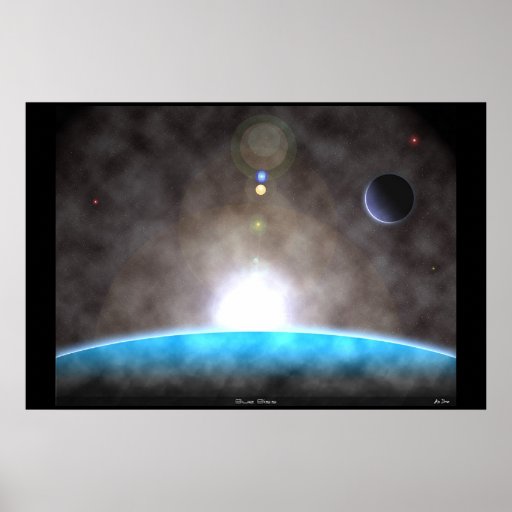 Dicha azul posters