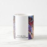Dicha de la mariposa tazas