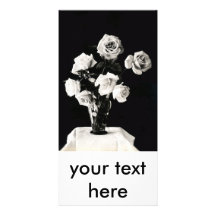 diecinueveavo C. Florero de rosas Tarjetas Con Fotos Personalizadas