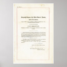 diecinueveavo Enmienda a la constitución de Estado Poster