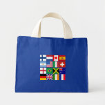 Dieciséis banderas de muchas camisetas de las naci bolsas de mano