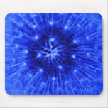 Diente de león azul Mousepad