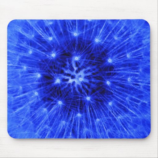 Diente de león azul Mousepad