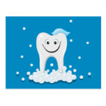 Diente sonriente limpio postal