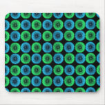 Dientes de león verdes y azules claros Mousepad Tapete De Ratón
