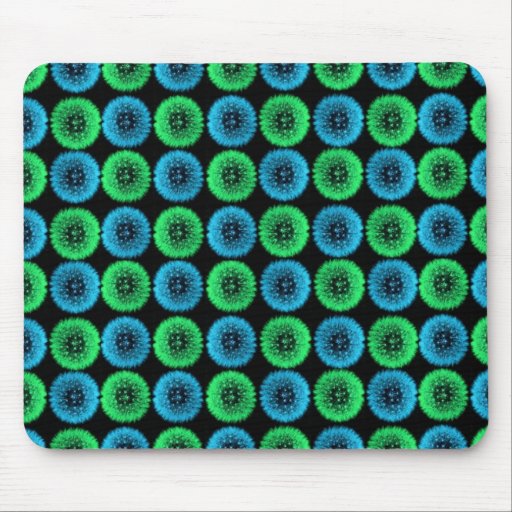 Dientes de león verdes y azules claros Mousepad Tapete De Ratón