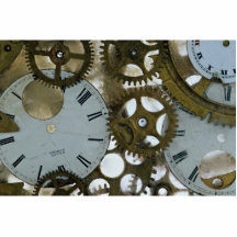 Dientes del reloj en hielo esculturas fotograficas