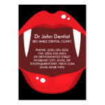 Dientes divertidos dentales, tarjeta del vampiro d tarjeta de visita