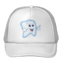 Dientes felices sanos gorras
