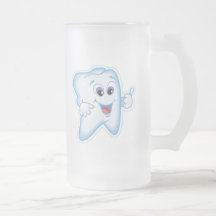 Dientes felices sanos tazas de café