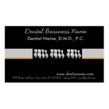 Dientes orales del blanco del cuidado del dentista plantillas de tarjetas personales