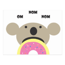 Dieta del buñuelo de la koala tarjetas postales