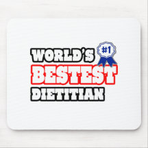 Dietético de Bestest del mundo Tapete De Raton