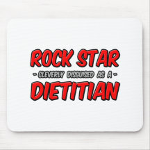 Dietético de la estrella del rock… alfombrillas de raton
