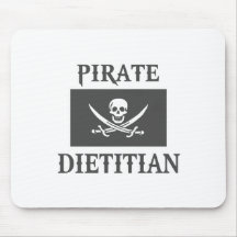 Dietético del pirata alfombrillas de raton