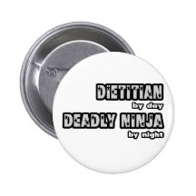 Dietético por el día… muerto Ninja por noche Pins