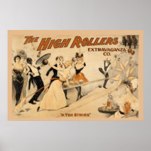 Diez una huelga, musical que rueda del vintage posters
