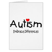 Diferencias del abrazo del autismo (Hrt) Tarjeta