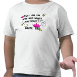 Diga en mí (el niño de los chicas) camiseta