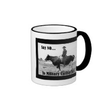 Diga no a las reducciones militares taza