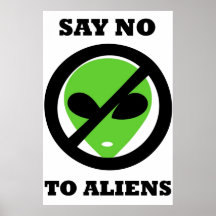 diga no a los extranjeros posters
