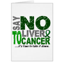 Diga NO al cáncer de hígado 1 Tarjetas