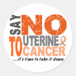 Diga NO al cáncer uterino 1 Etiqueta