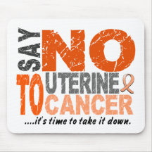 Diga NO al cáncer uterino 1 Tapete De Ratones